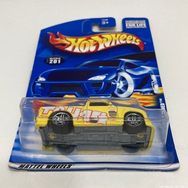 【未開封/送料230円】Hot Wheels 2001 No.201 SUPER TUNED / ホットウィール スーパーチューンド 黄色／イエロー HTW2205-201 /1_画像5