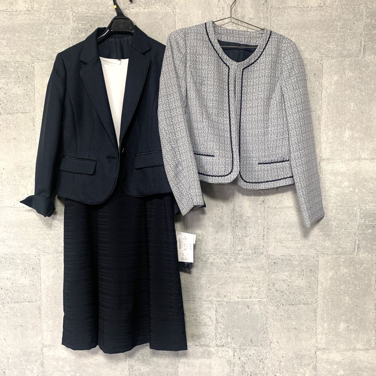 ANAYI ワンピーススーツ カーディガン付き-