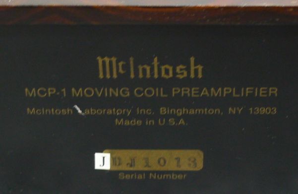 激レア品】McIntosh MCP1アンプ 【人気No.1】 42300円引き www