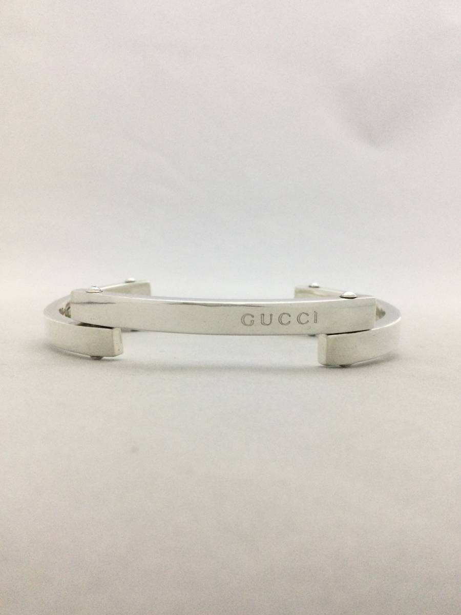 70％OFF】 GUCCI グッチ 4連 バングル ブレスレット シルバー