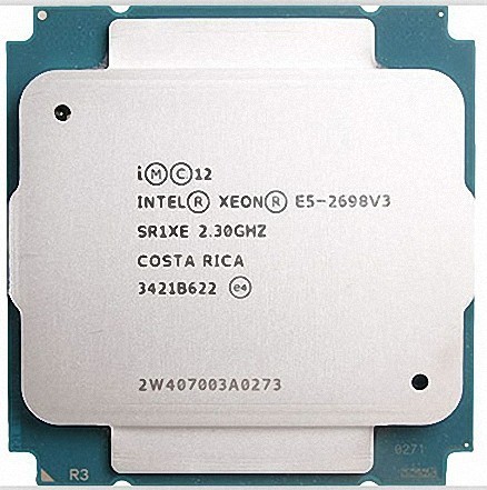 2個セット Intel Xeon E5-2698 v3 SR1XE 16C 2.3GHz 40MB 135W LGA2011-3 DDR4-2133の画像1