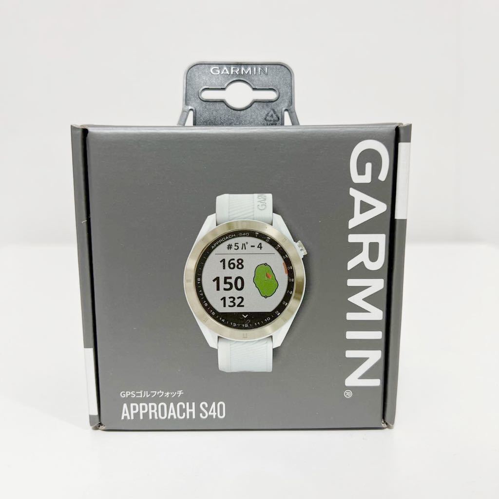 GARMIN GPS ゴルフウォッチ Approach S40 ホワイト 未使用-