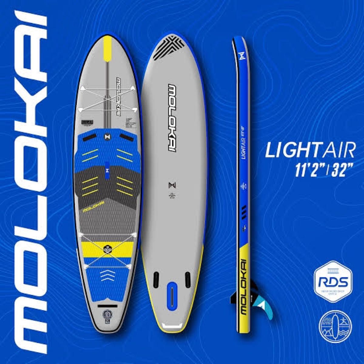 最終大幅値下げ!!MOLOKAI LIGHT AIR INFLATABLE SUP BOARD PACKAGE