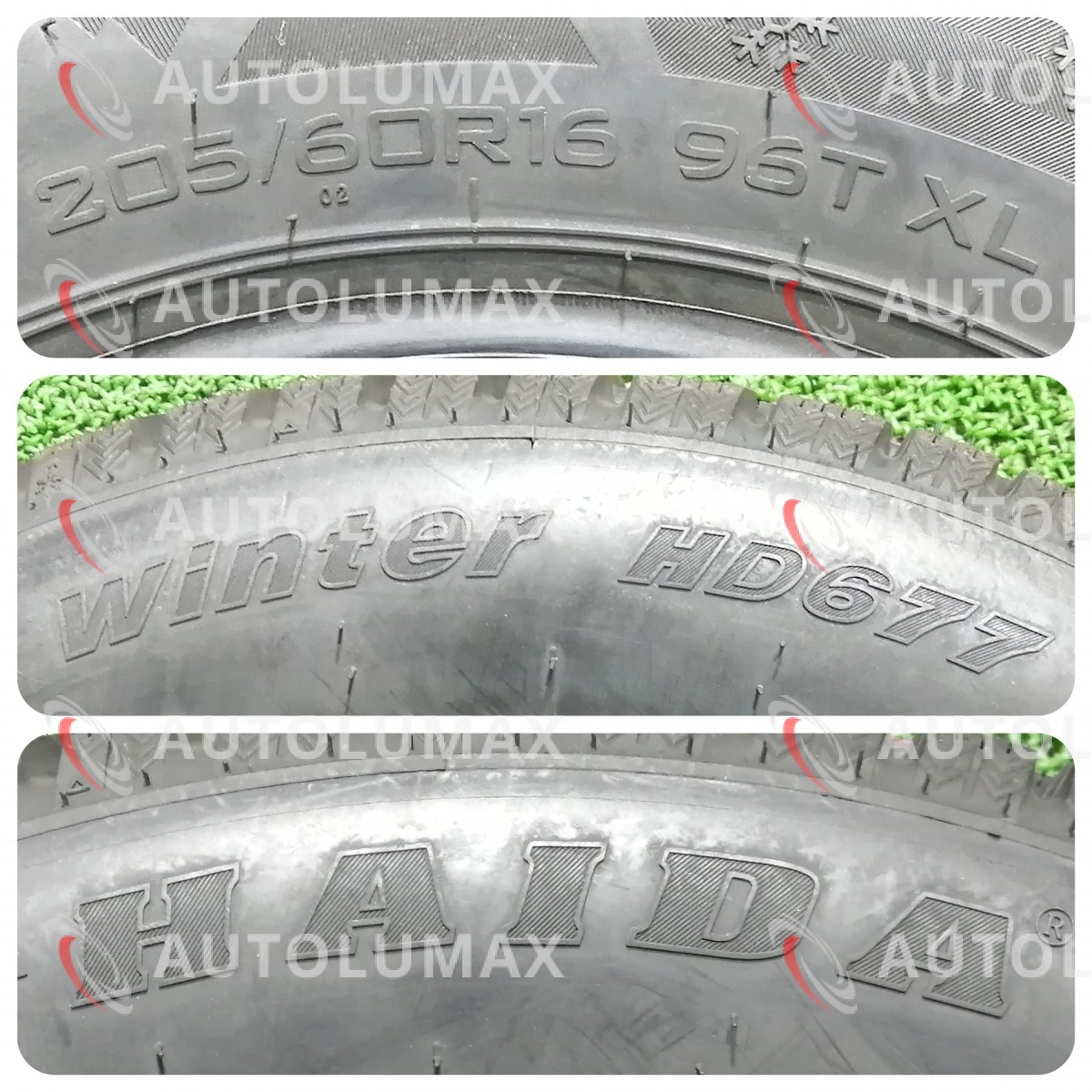 205/60R16 96T XL HAIDA Winter HD677 新品 スパイクタイヤ （スタッドレスタイヤ） 4本セット 2021年製 ハイダ_画像3