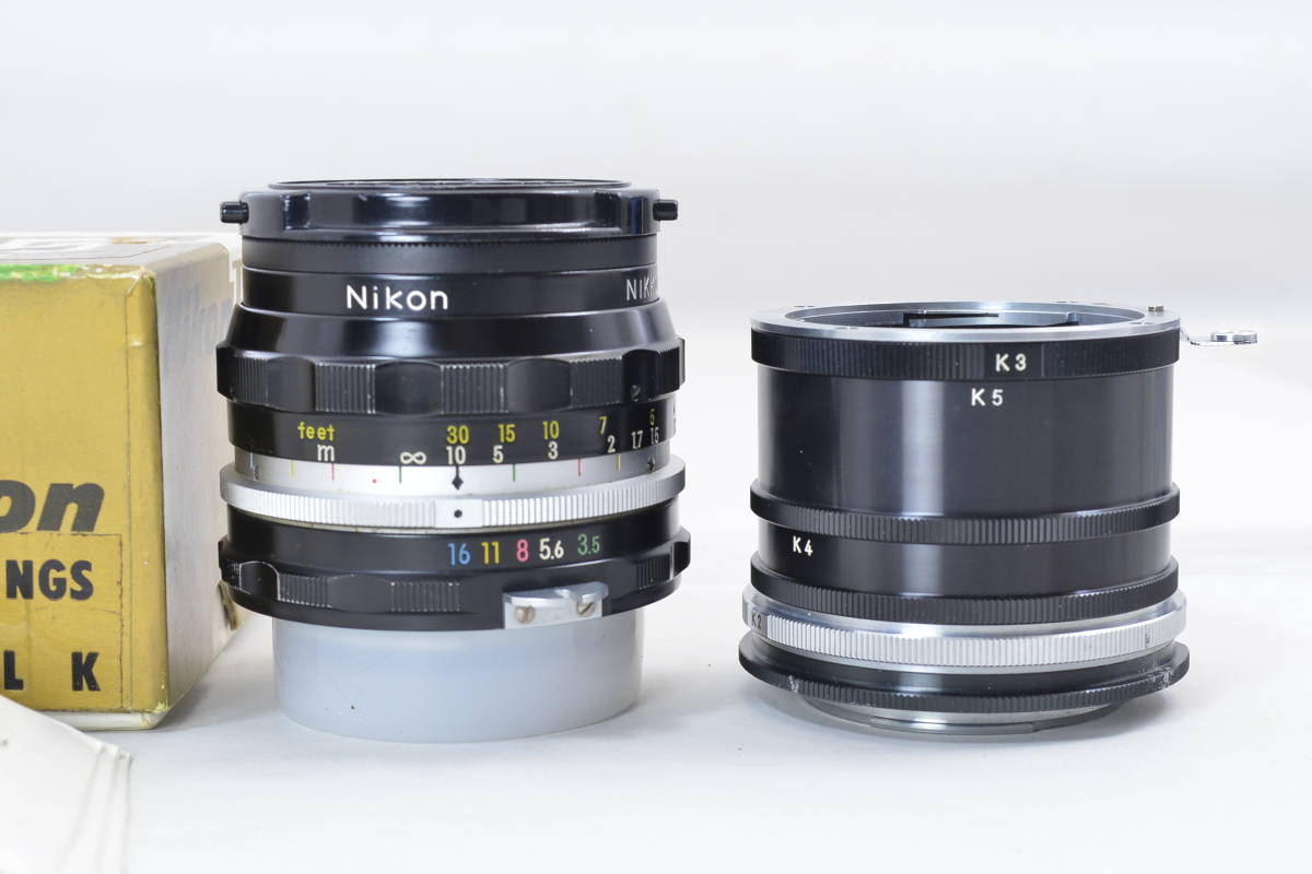 【ecoま】NIKON NIKKOR-H Auto 28mm F3.5 no.727767/接写リングセット マニュアルレンズ_画像6