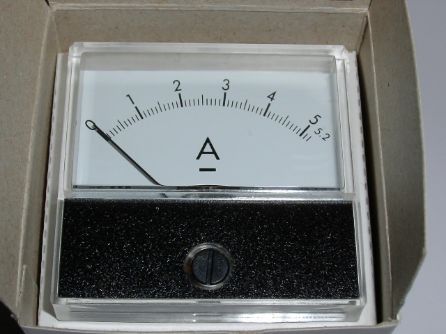  amperemeter analogue * panel meter 5A DC(5.2A full scale ) meter analogue meter amperemeter 5.2A direct current electric current measurement 5A courier service carriage included 