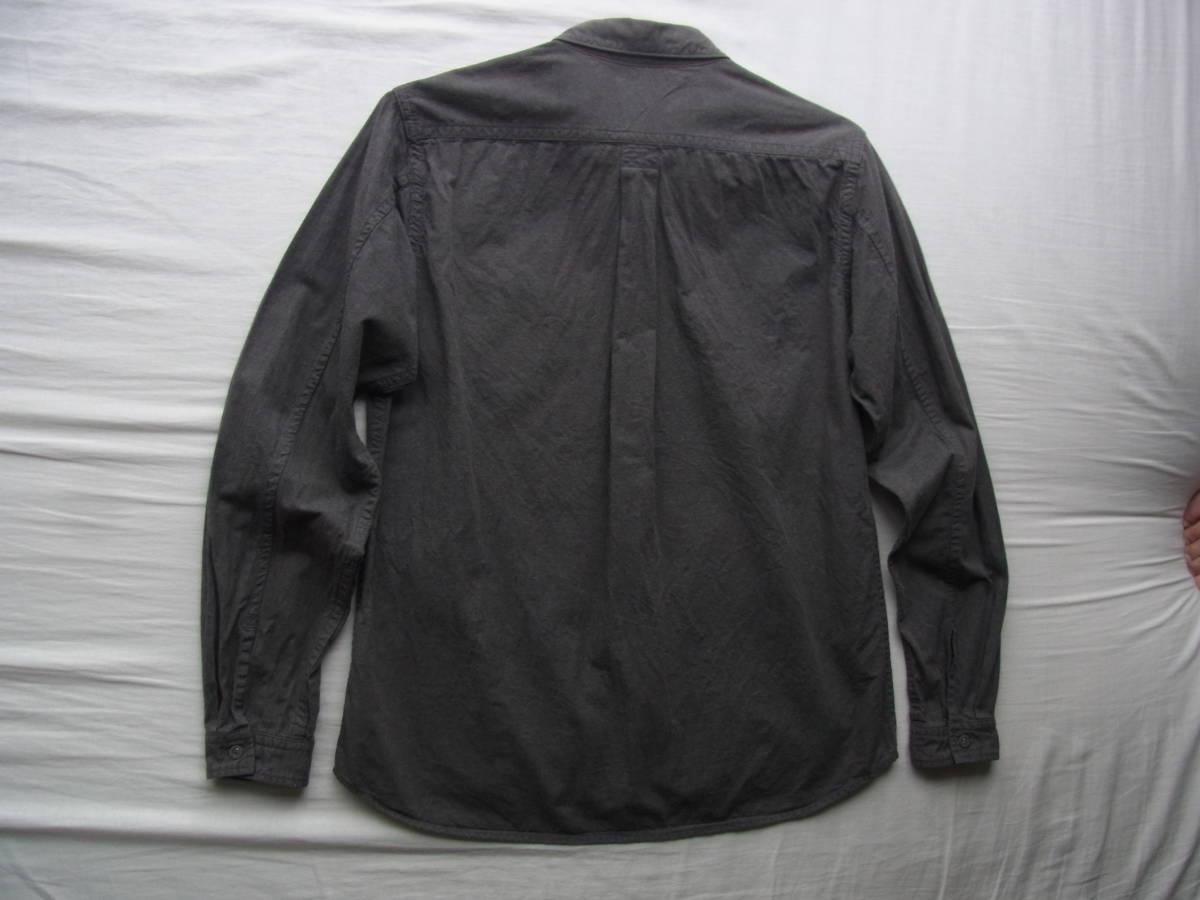 white mountaineering White Mountaineering хлопок рубашка размер 1 сделано в Японии темно-серый серия 
