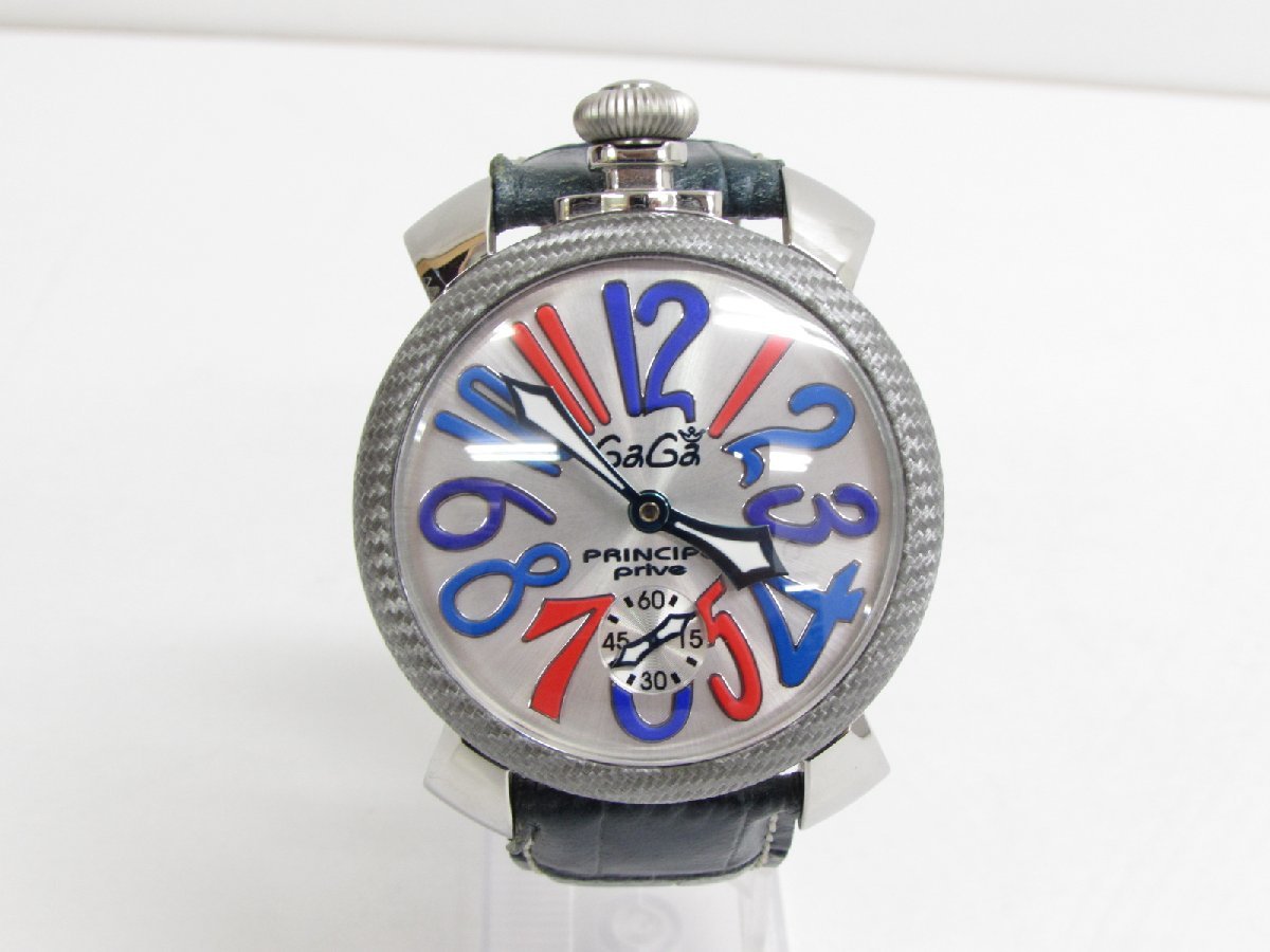GaGa MILANO ガガミラノ 5510.1 マヌアーレ 手巻き 48mm プリンチペ