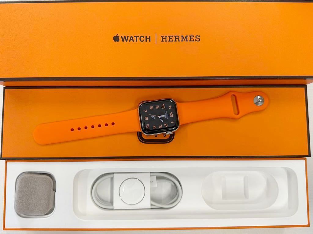 ☆即決 美品 バッテリー98% Apple watch エルメス シリーズ4 アップルウォッチ HERMES Series4 40mm ステンレス  GPS+Cellularモデル 302