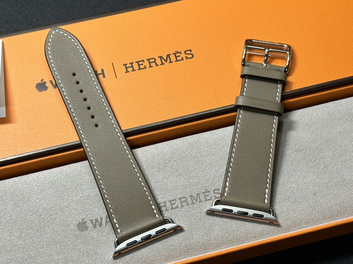 1386 41㎜Apple Watch エルメス エトゥープ HERMES レザー Yahoo