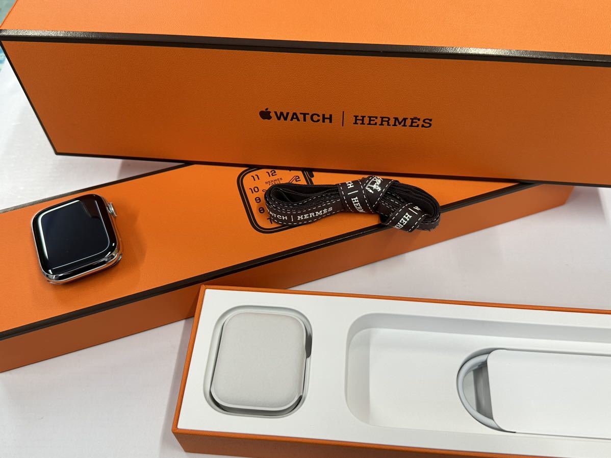 ☆最新 即決 未使用 100% Apple Watch series8 HERMES 45mm アップル