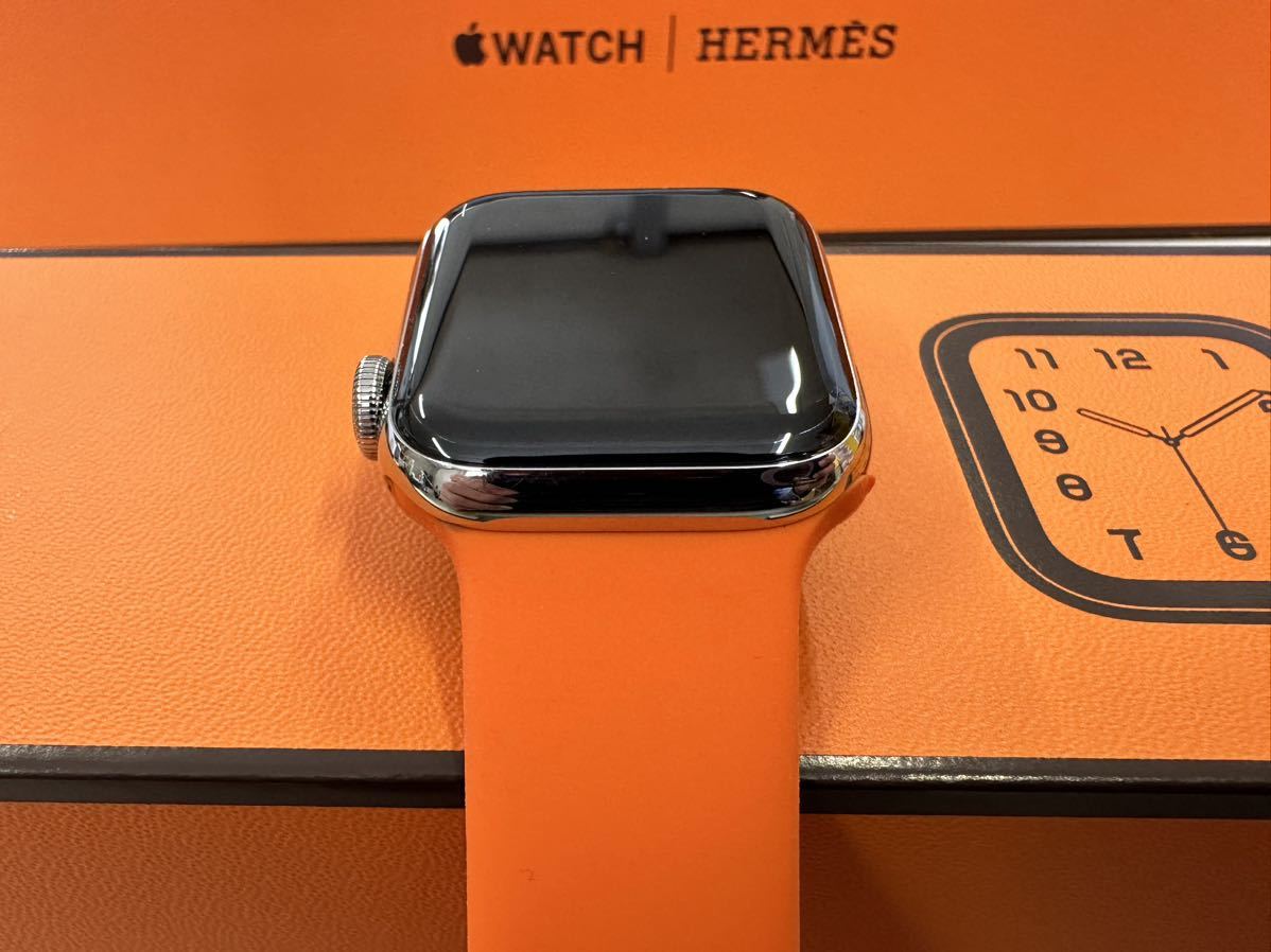 ☆即決 美品 バッテリー98% Apple watch エルメス シリーズ4 アップルウォッチ HERMES Series4 40mm ステンレス  GPS+Cellularモデル 302