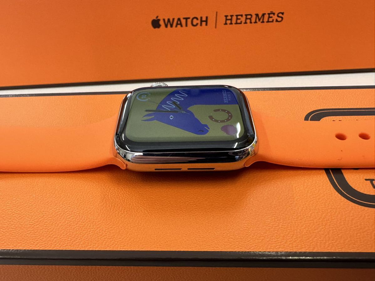 ☆即決 美品 バッテリー98% Apple watch エルメス シリーズ4 アップルウォッチ HERMES Series4 40mm ステンレス  GPS+Cellularモデル 302
