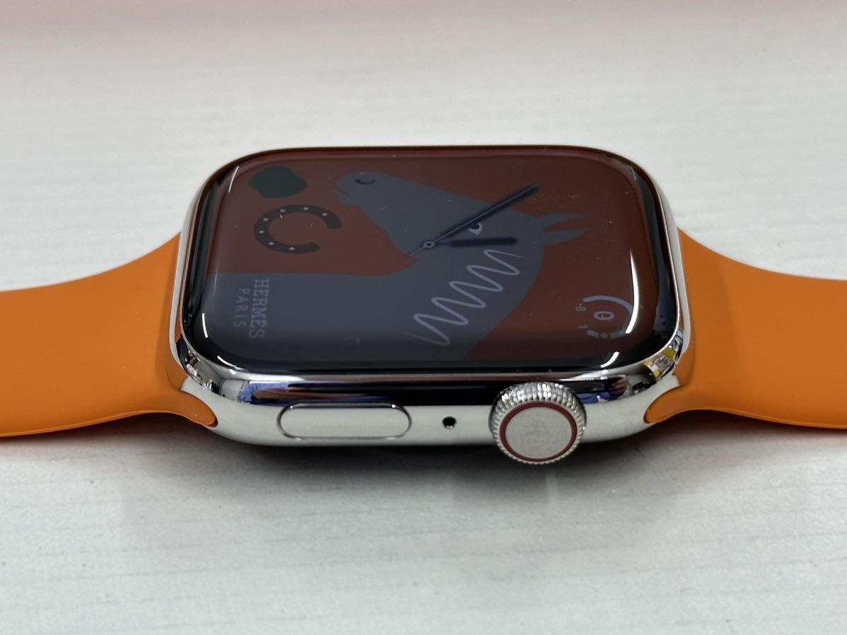 即決 ほぼ未使用 Apple Watch series8 HERMES 45mm アップルウォッチ エルメス GPS+Cellular  シルバーステンレス シリーズ8 365