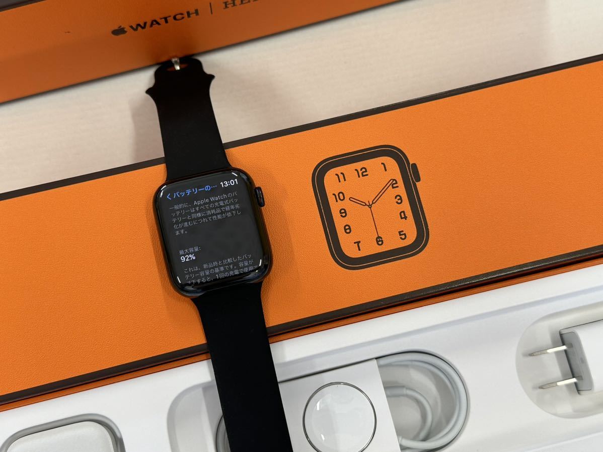 即決 ケア+ 美品 Apple Watch series6 HERMES 44mm ブラック 即決 ケア+ 美品 Apple Watch series6 HERMES 44mm ブラック