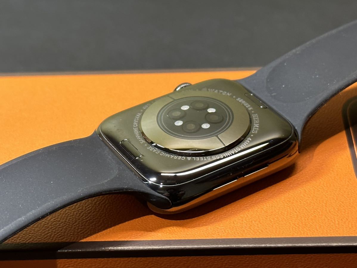 年末のプロモーション Apple Watch HERMES series6 44mm 黒ステンレス