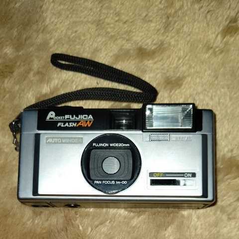 ★即D★FUJIFILM★富士フィルム★POCKET FUJICA FLASH AW★フィルムカメラ★カメラ★動作未確認★ジャンク品★ポケットフジカ_画像1