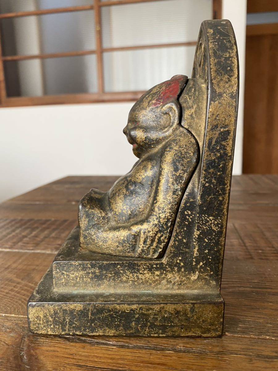 1930s ビンテージ ビリケン 貯金箱 コインバンク 鋳造 アイアン 鉄 アンティーク BILLIKEN アーリーアメリカン