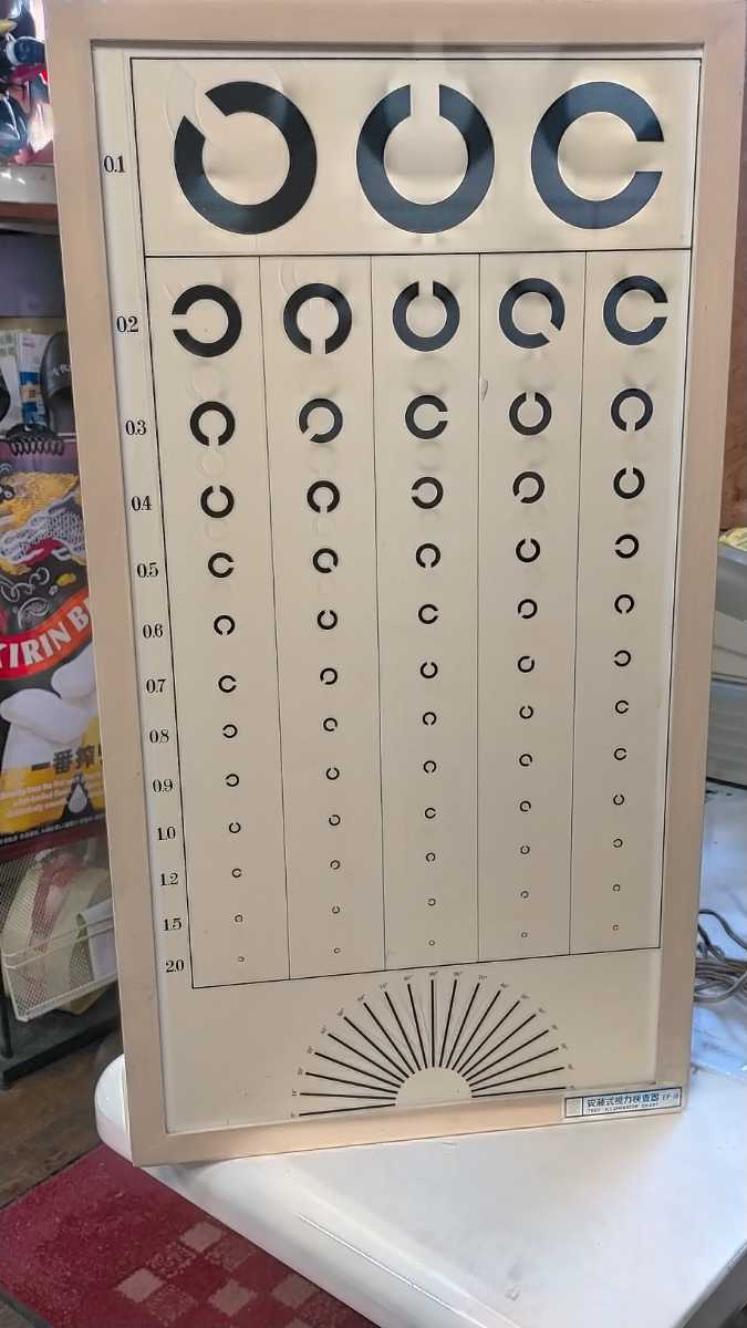 【珍品】視力検査器 昭和 レトロ照明 Yahoo!オークション - 昭和レトロ当時物視力検査器 中古 安藤式