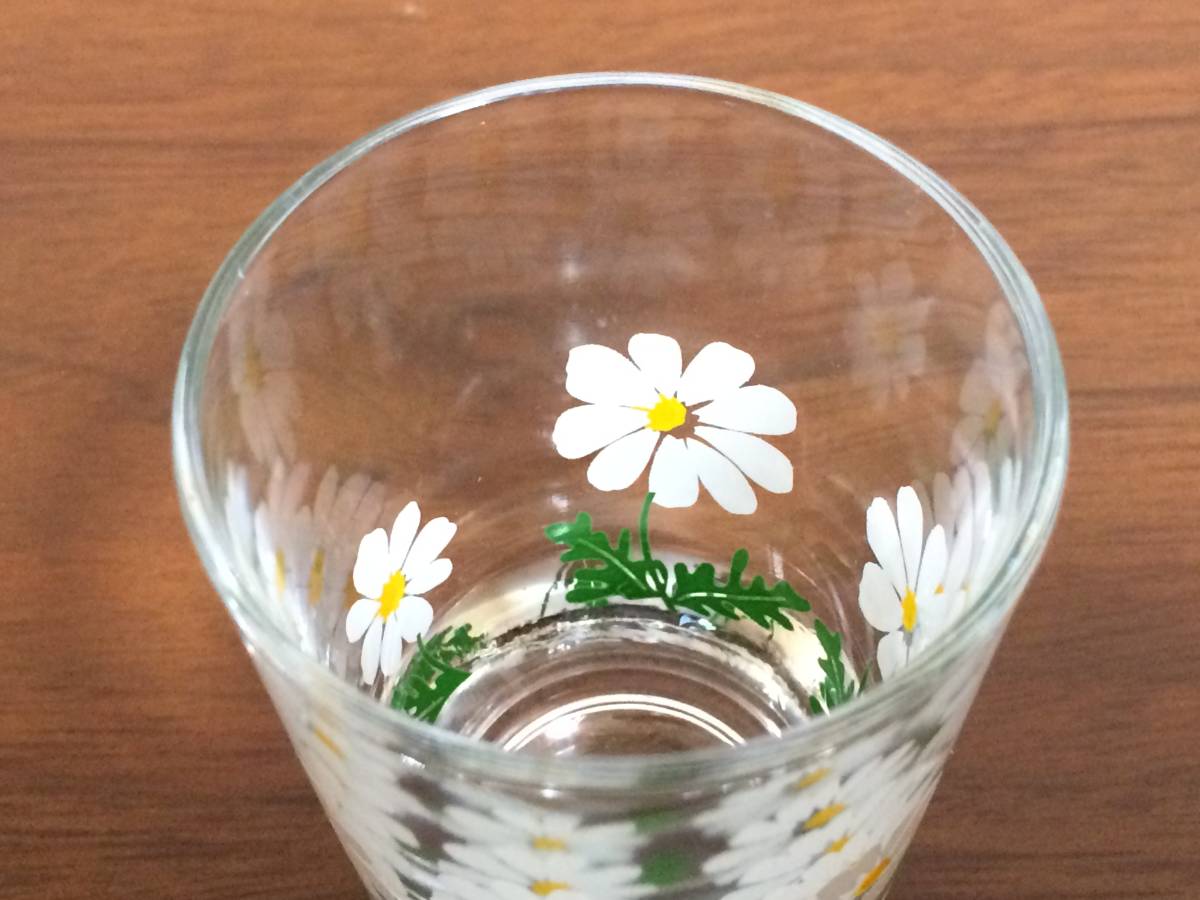 昭和レトロ ガラス アデリア グラス 野ばな ショットグラス Wウイスキー 5個 オマケ1個の画像5