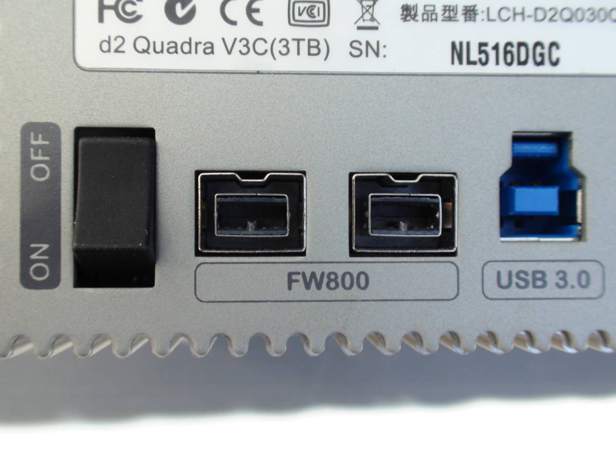 ELECOM LACIE QUADRA USB3.0対応外付けハードディスク FireWire800