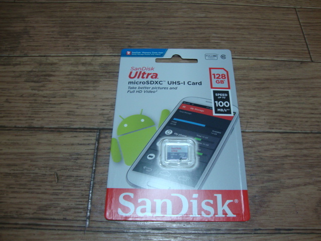 ★ 新品・送料無料 SanDisk(サンディスク) microSDXC 128GB Ultra UHS-1 100MB/s SDSQUNR-128G ★_画像1