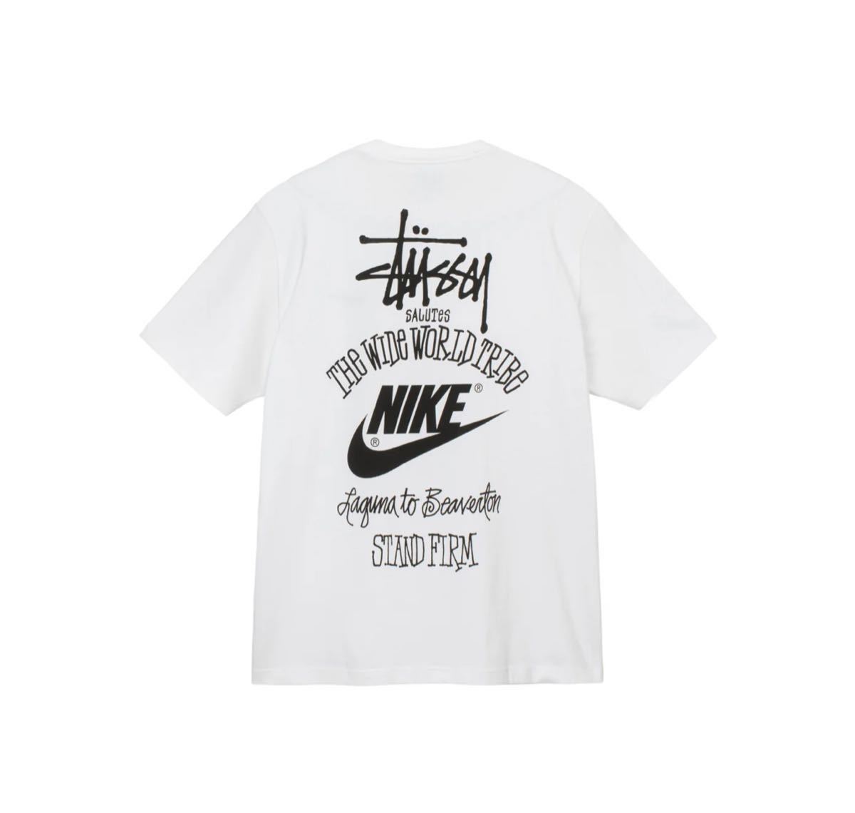 Stussy x NIKE 2023コラボ ショートスリーヴTシャツ ホワイト Lサイズ