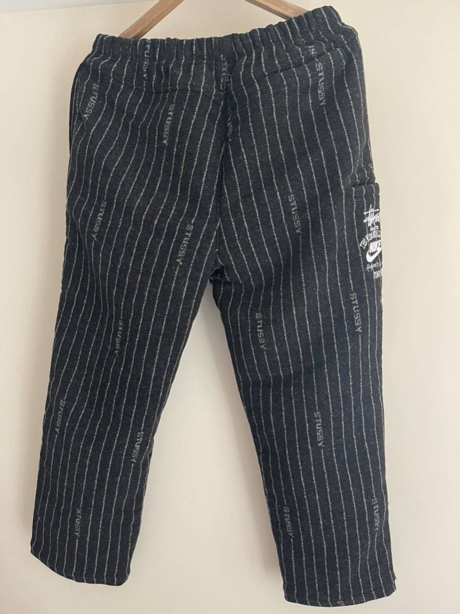 完売品☆Stussy x NIKE 2023コラボ ストライプ ウールパンツ Lサイズ タグ付新品 送込☆ナイキ ステューシー striped  wool pants