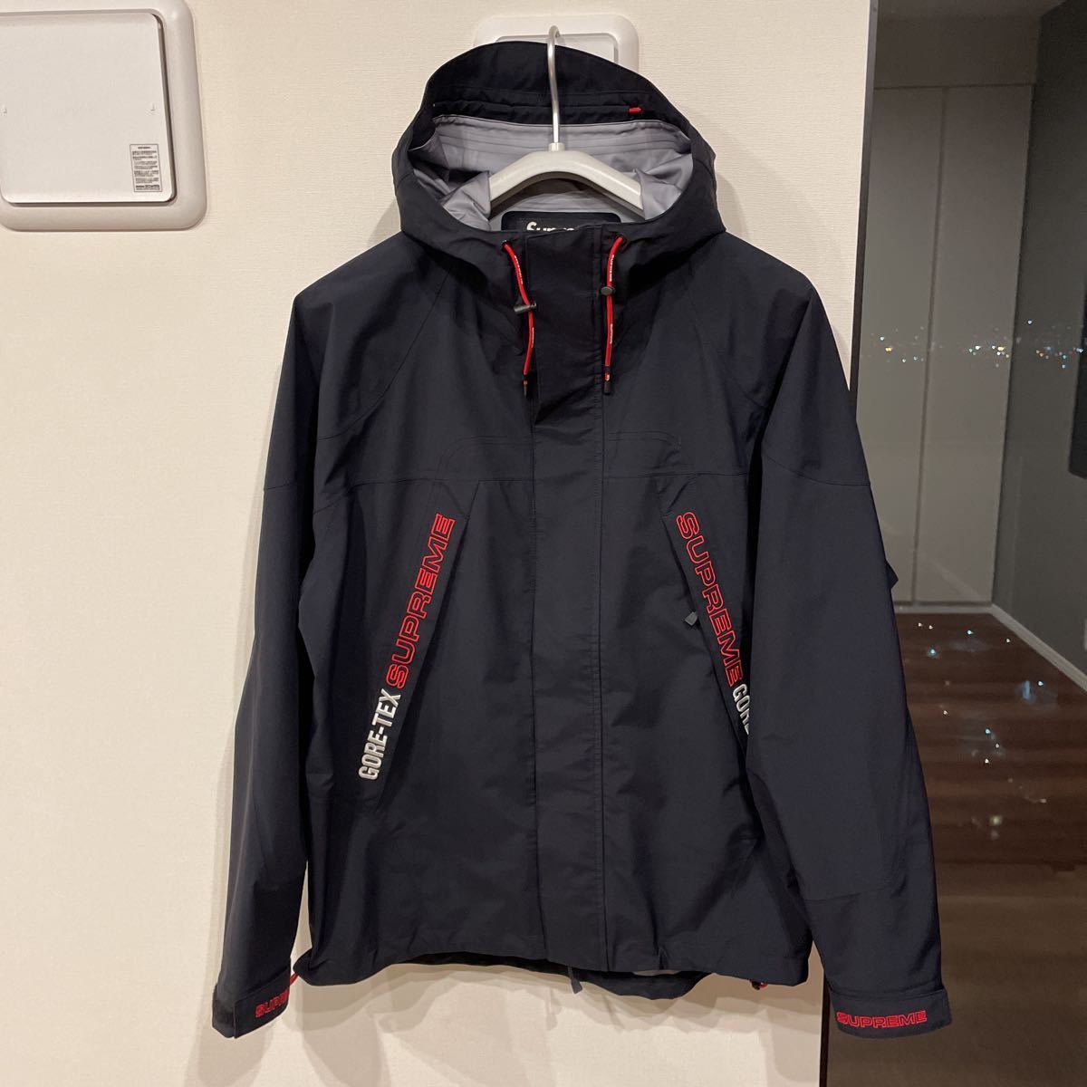名作! Supreme 19AW GORE-TEX Taped Seam Jacket BLACK SizeM