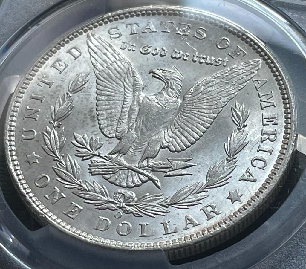 アメリカ モルガンダラー(Morgan dollar )銀貨1904-o MS61 PCGS鑑定｜PayPayフリマ