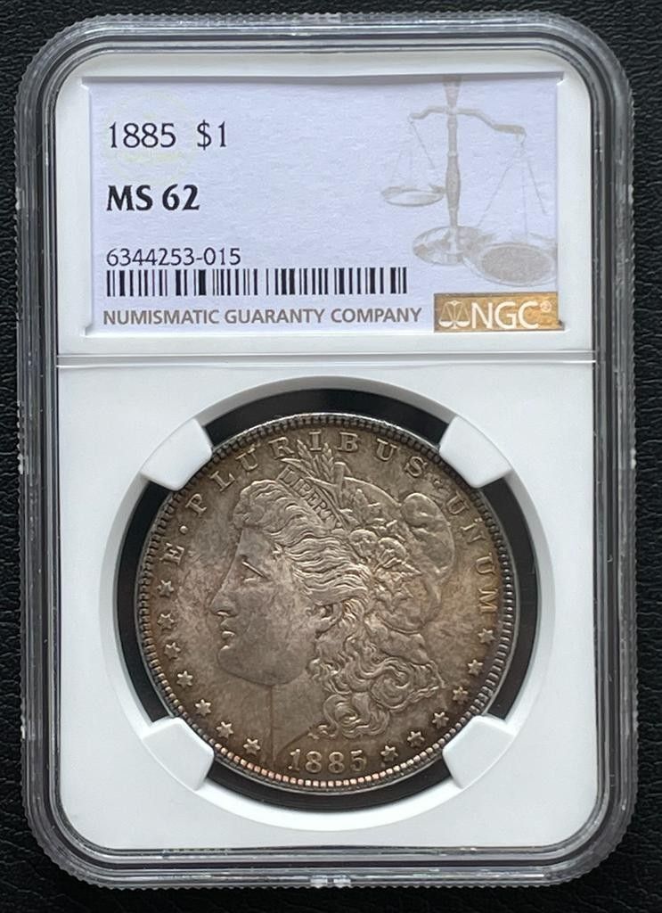 トーンコイン アメリカ モルガンダラー銀貨1885 MS62 NGC｜Yahoo