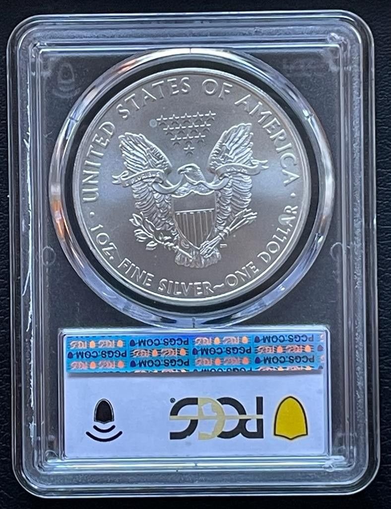 イーグル銀貨1オンス,2008年PCGS鑑定(MS69) 