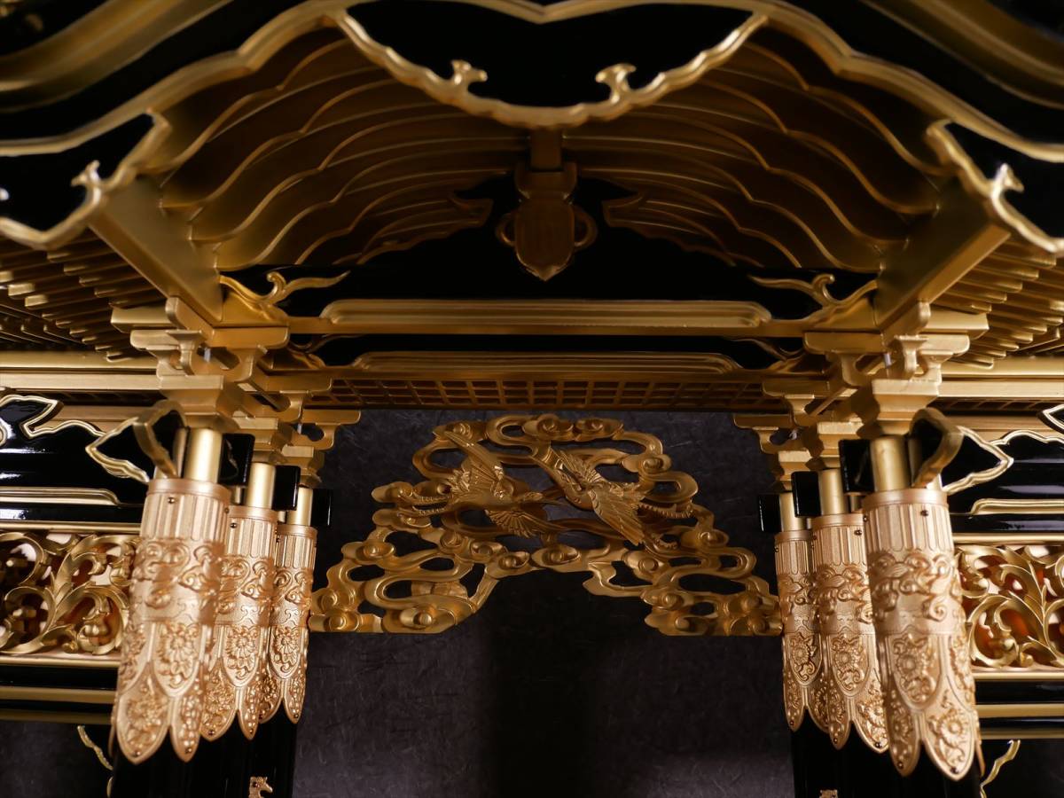 収集品 仏壇用の宮殿 高さ72㎝ 幅86.5㎝ 奥32㎝ 収集品 仏壇用の宮殿 高さ72㎝ 幅86.5㎝ 奥32㎝