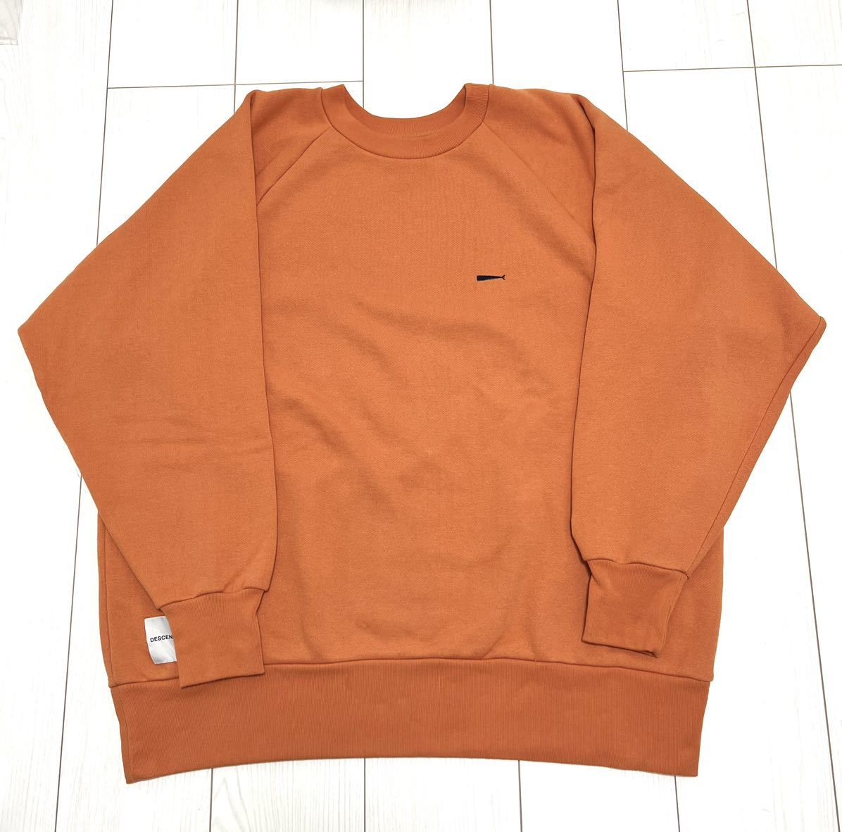 19AW DESCENDANT PE CREW NECK SWEATSHIRT 01 ORANGE ディセンダント