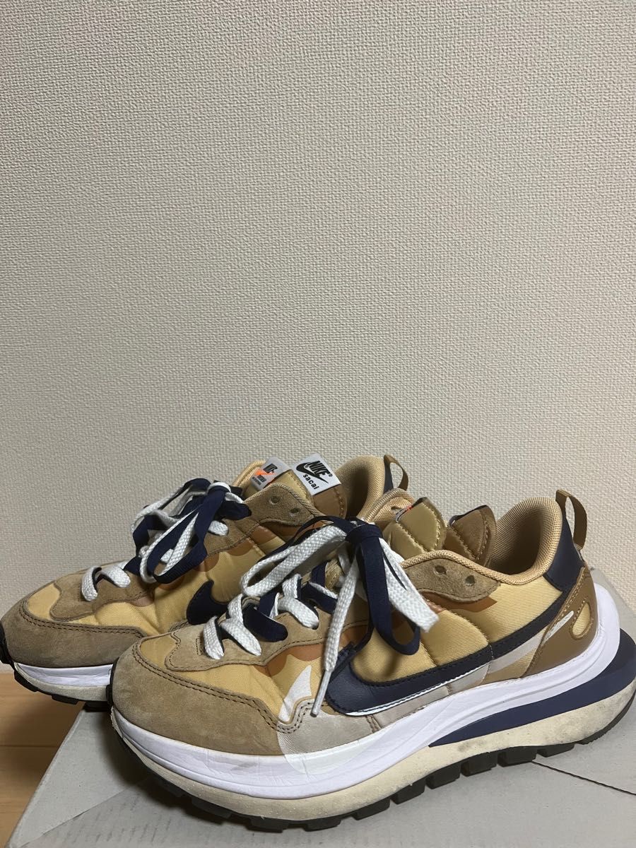 中古美品/NIKE サカイ Sacai VAPORWAFFLE ヴェイパーワッフルセサミ26.0cm