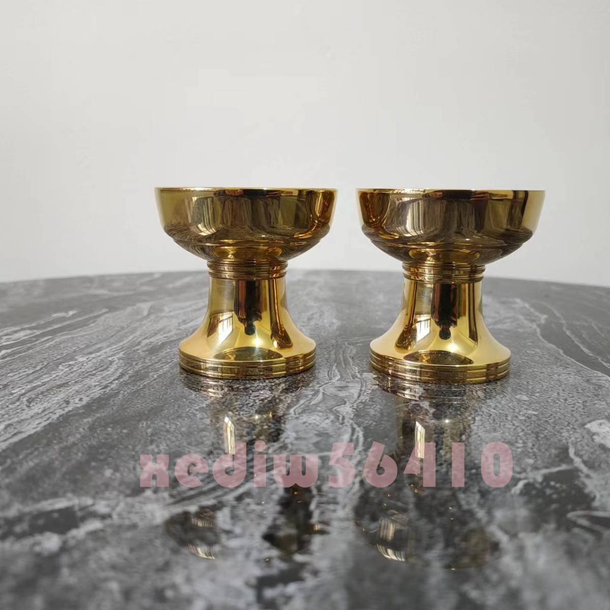 高品質★密教法具 仏器 1対 真鍮製 仏教美術 銅製