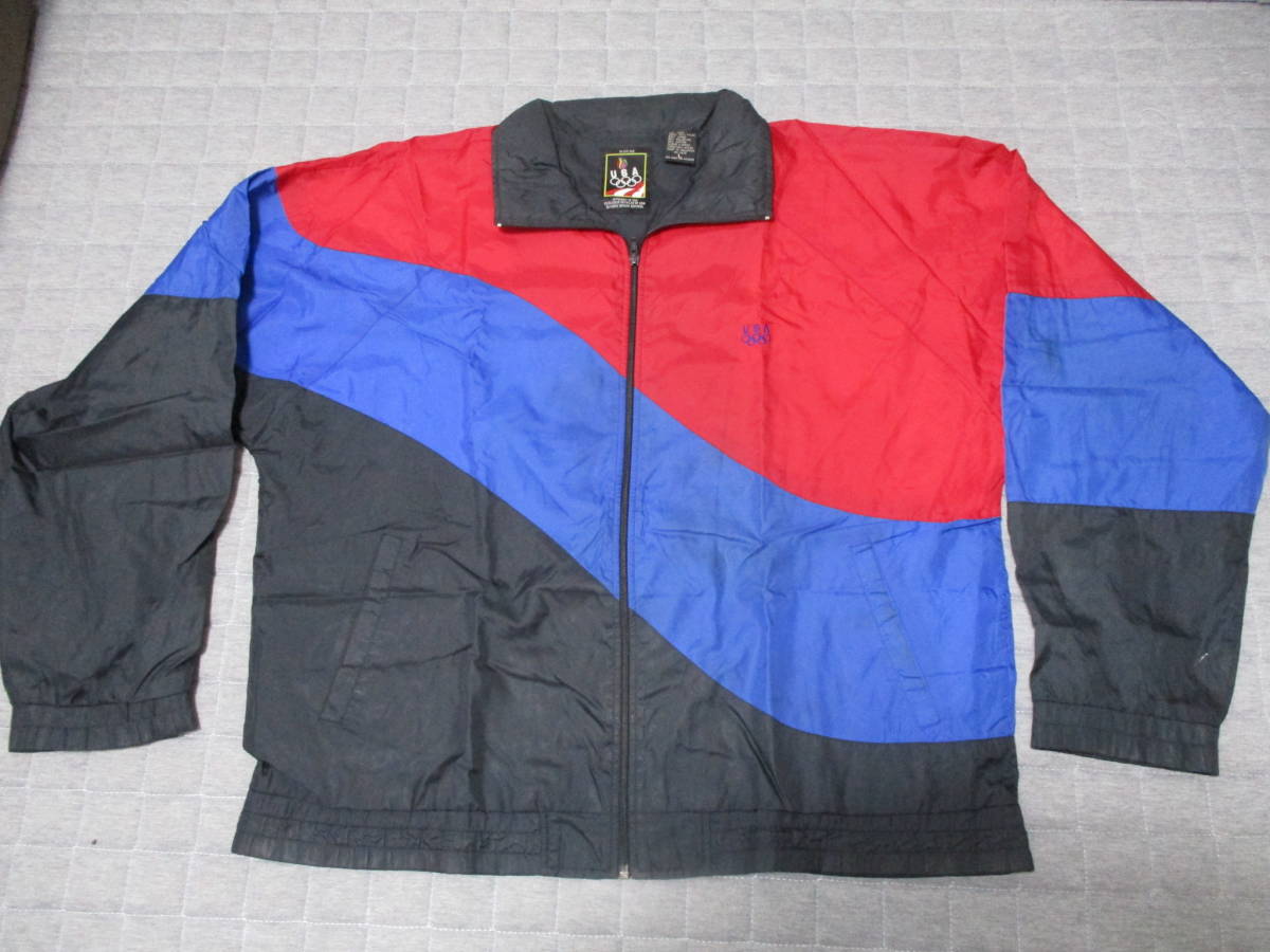 90S USA オリンピック Lサイズ　XL スタジャン ジャケット ジャンパー アメカジ ビックサイズ _画像1