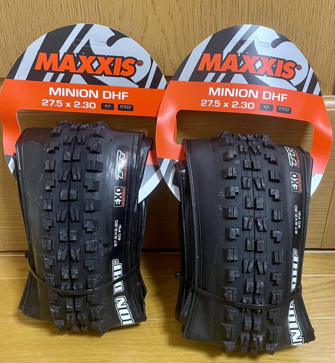 Maxxis Minion DHF EXO TR 27.5×2.30 2本セット 新品 マキシス 自転車