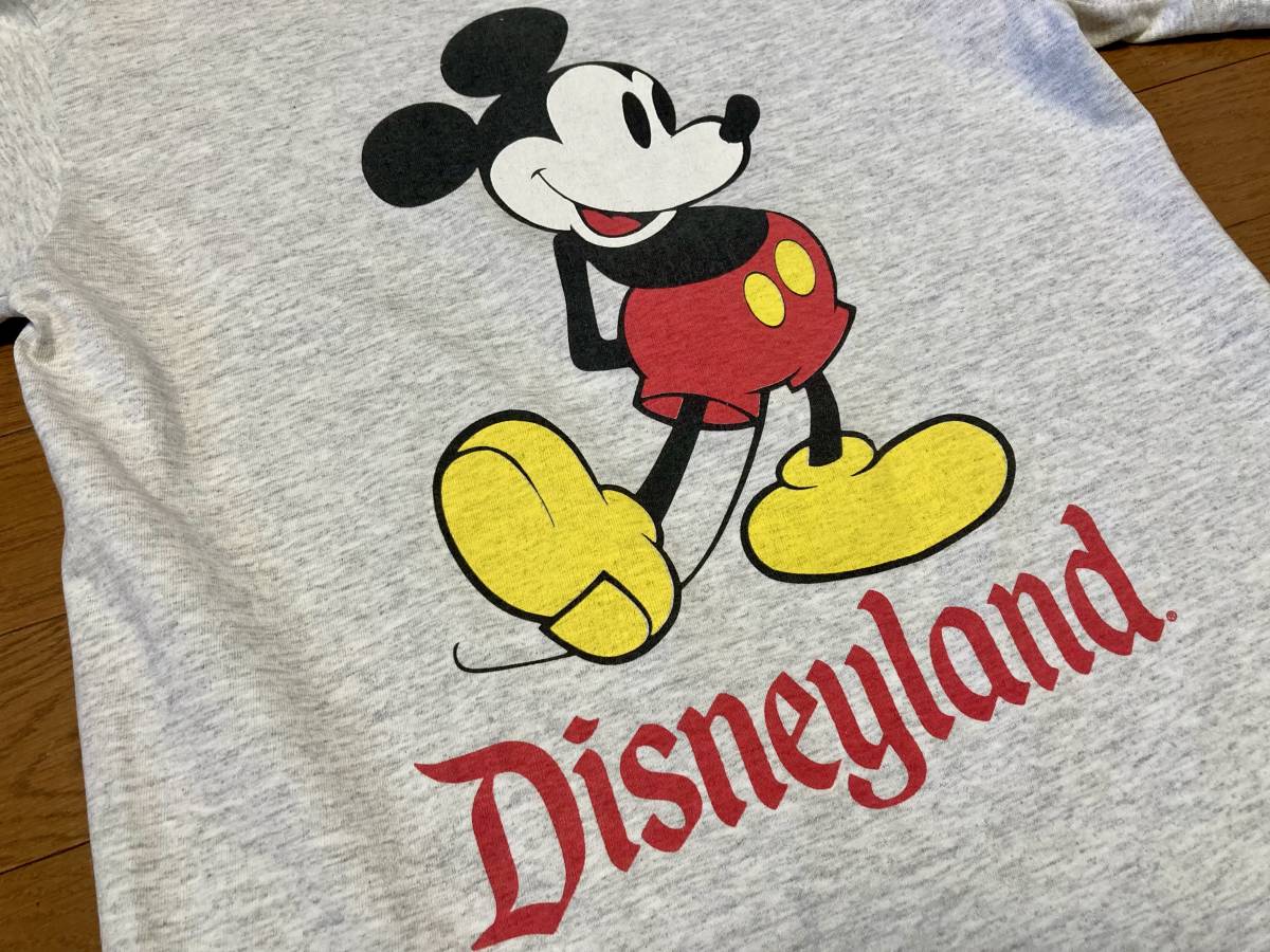 80s 90s USA製 ビンテージ Mickey Mouse ミッキーマウス Disney ディズニー Tシャツ グレー_画像2