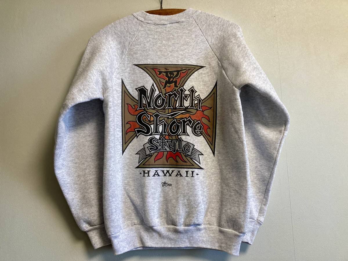 90s Vintage North Shore North shoa разделение nzHanes тренировочный футболка HAWAII Гаваи Old Surf серфинг 
