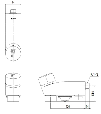 LIXIL・INAX(リクシル・イナックス)　セルフストップ付洗い場専用バス単水栓　BF-2117P_画像2