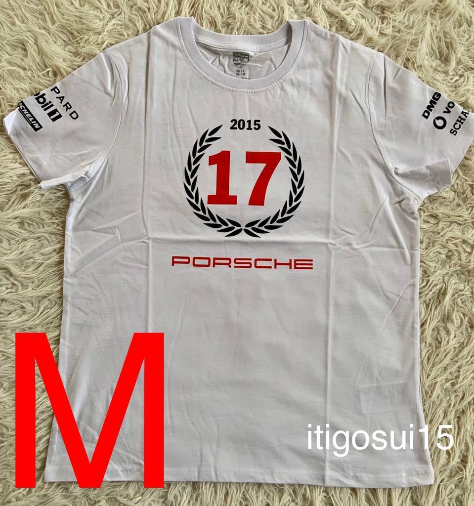 ★【未使用】ポルシェ PORSCHE★半袖 Tシャツ EU Mサイズ★919ハイブリッド 17 WEC ルマン マーク・ウェバー★ driver's selection_画像1