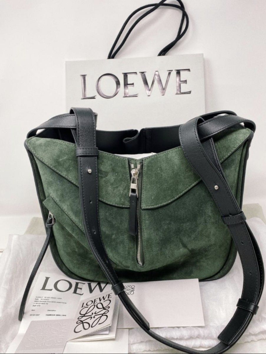 【在庫一掃セール】レア1点物　LOEWE ロエベ ハンモック スモール カーキ