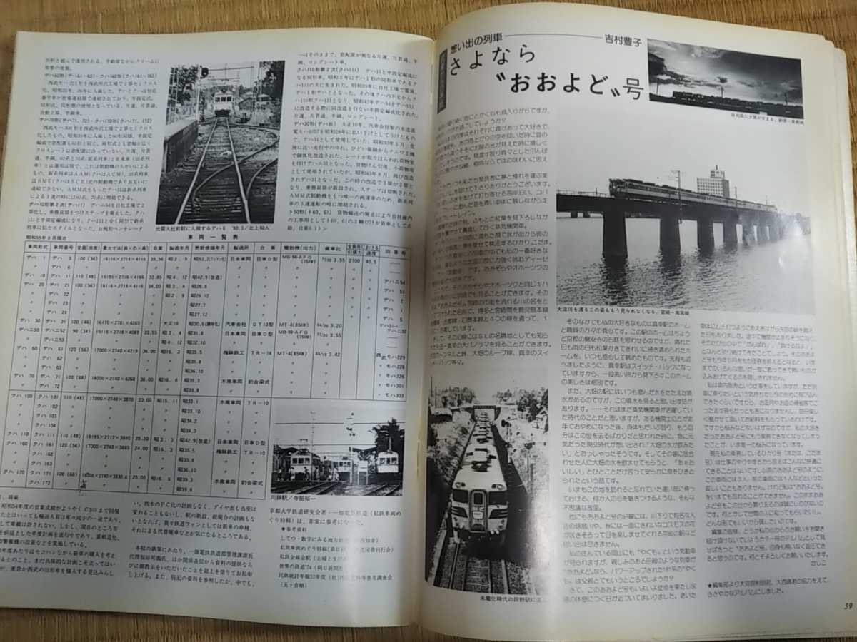 「Ｒａｉｌｇｕｙレールガイ １９８０年１１月号 特集：山陰本線」ブルートレイン・ＤＦ５０・ＤＤ５１・出雲・一畑電車の画像10
