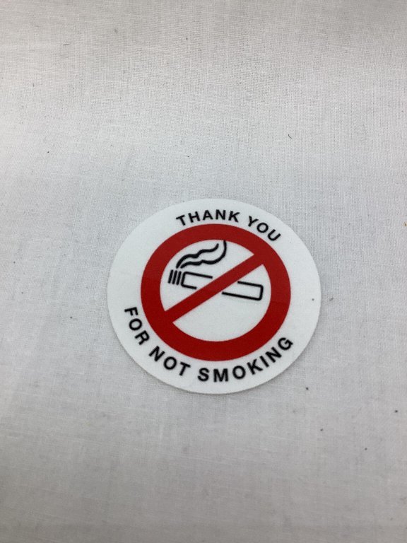 NO SMOKING 粘着タイプ丸型　シール デカール アメリカ雑貨 アメ雑_画像1