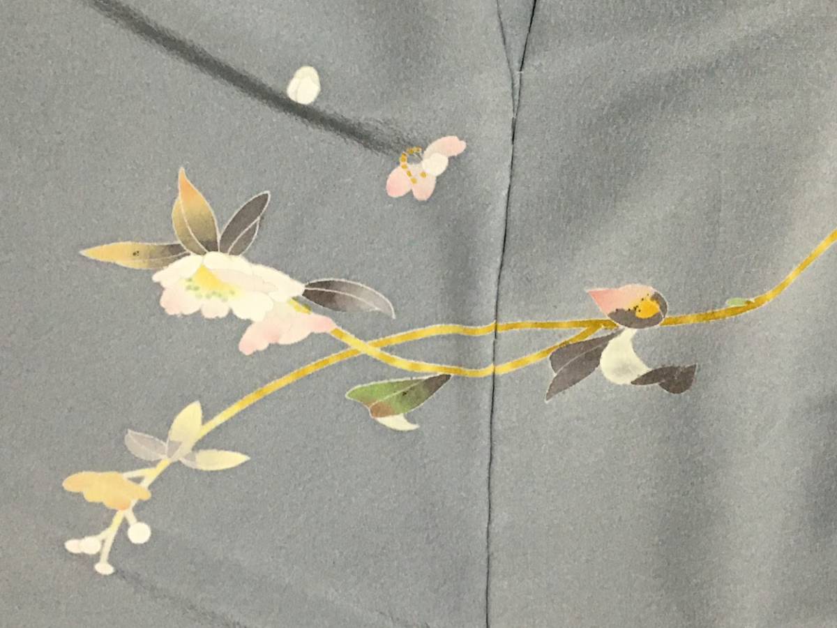 百貫石峰 加賀友禅訪問着 正絹 仮絵羽 未仕立て品 訪問着 | kornmed.pl