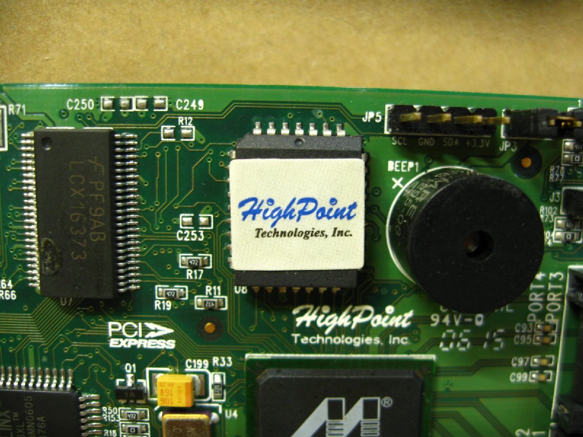 ▽HighPoint RocketRAID 2300 SATA 4ch RAIDコントローラ PCI-EX 中古 RAID0/1/5/10 ハイポイント_画像5