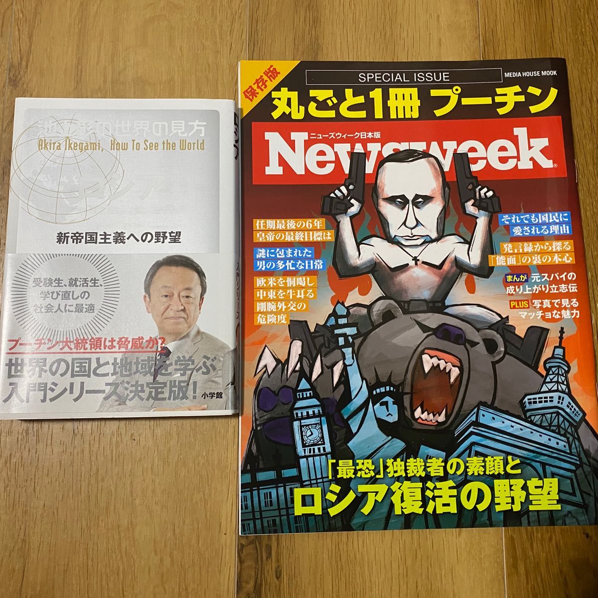 「池上彰の世界の見方 ロシア」&「丸ごと1冊プーチン」美品♪税込計2420円の本