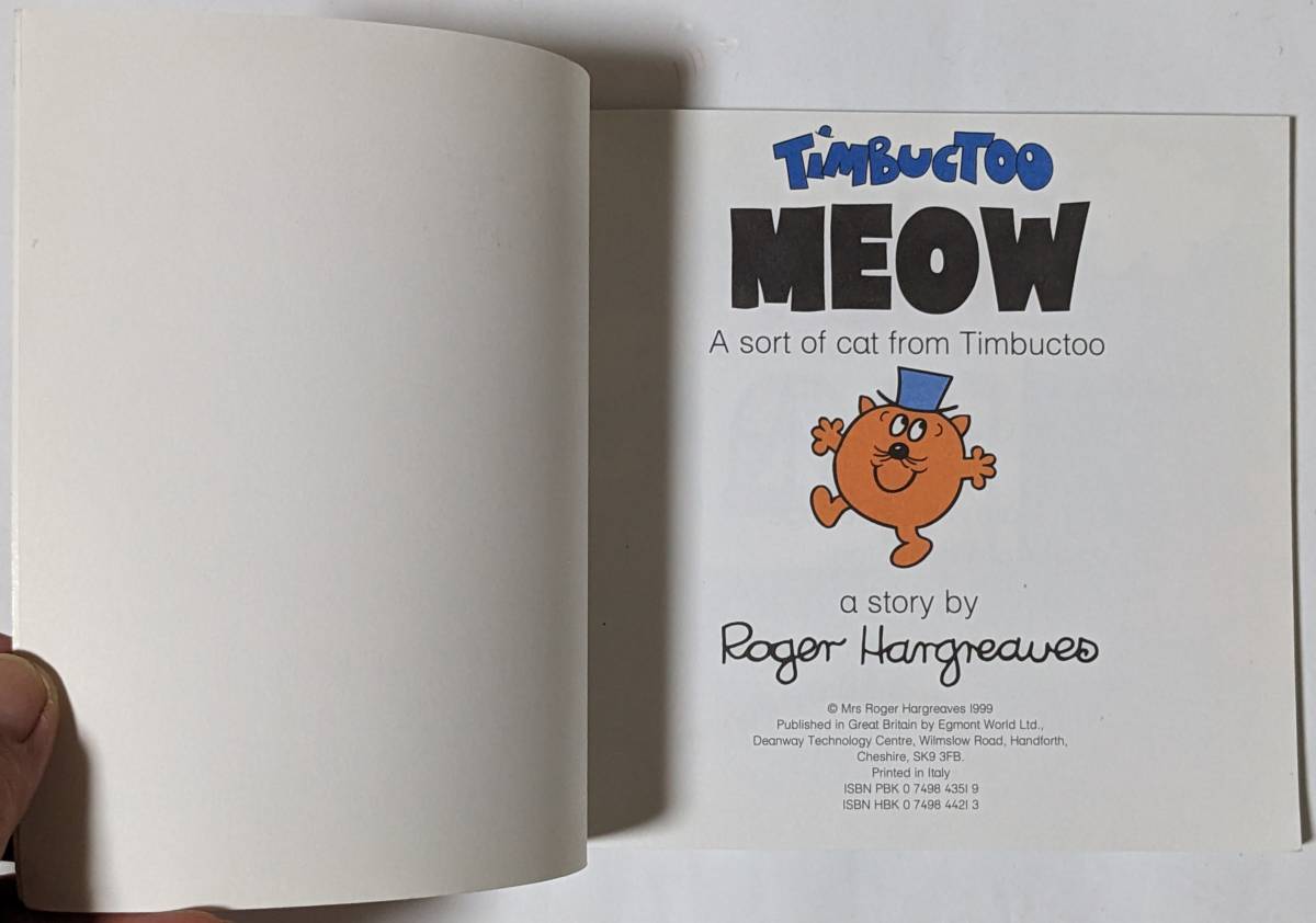 Timbuctoo[MEOW] author :Mr.Men( Roger * is - gray vuz)/timbkto-. island. cat. story /1999 year issue / child book / picture book / English 