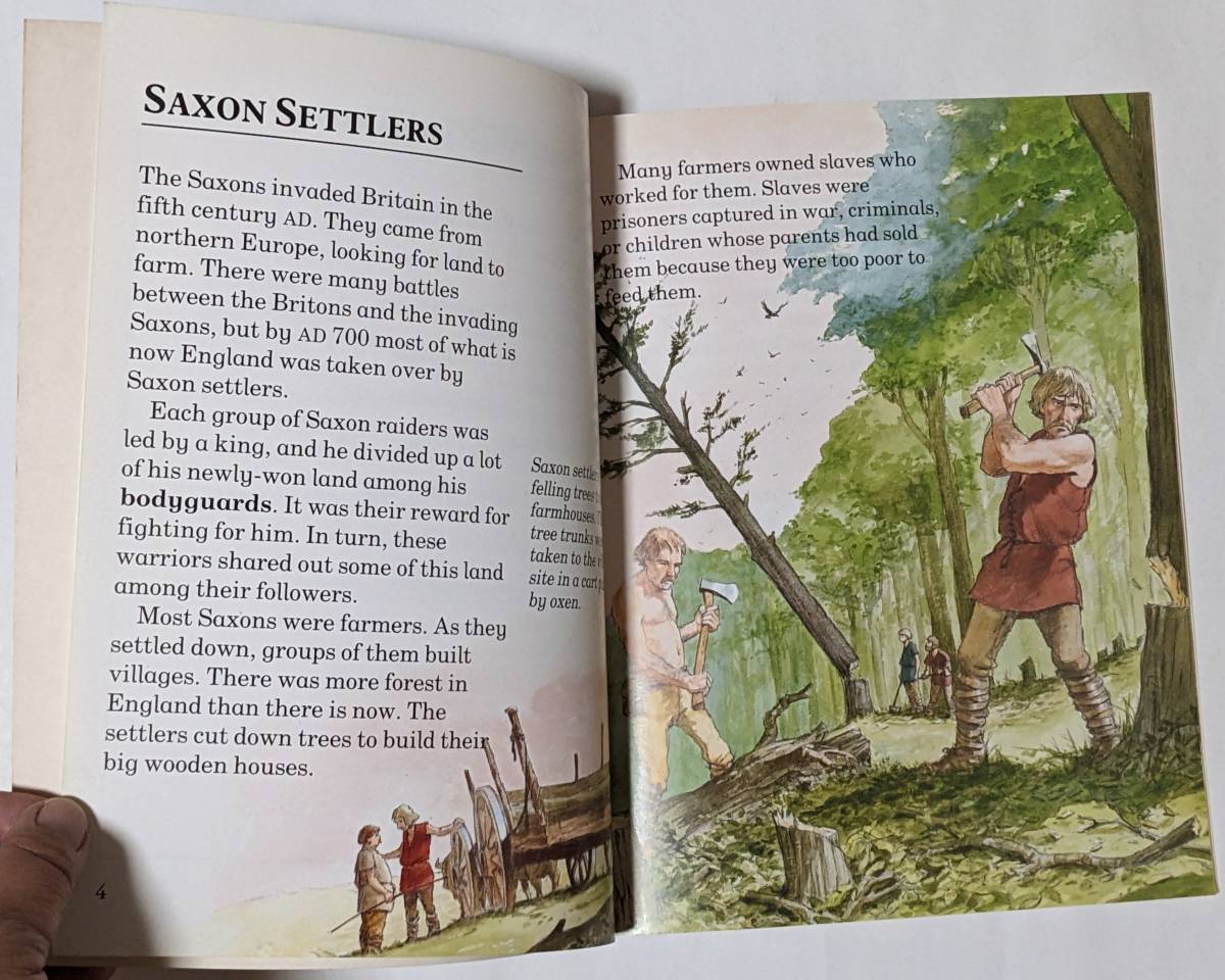 Beginning History「Saxon Villages」サクソン(ザクソン)人の村の生活/イングランド人/ドイツ族/社会/歴史/図版多数/ペーパーバック/英語_画像5
